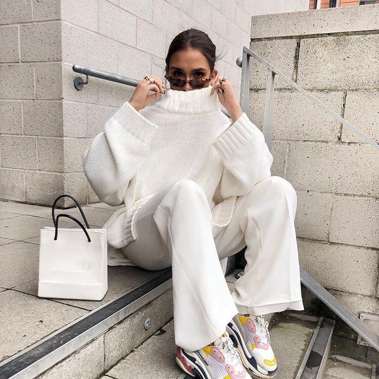 all white